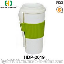 Утепленный практичный пластиковый Кофейная чашка с ложкой (ДПН-2019)